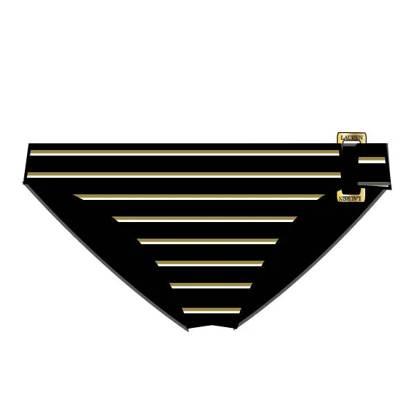 SALE Ralph Lauren Lurex Stripe Black Ring Front Hipster Bottom