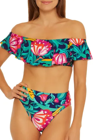SALE Trina Turk India Garden Off The Shoulder Top