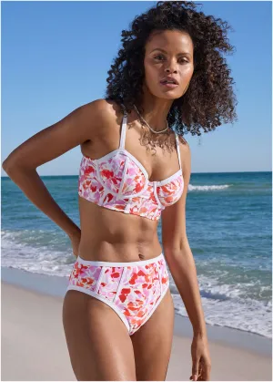 Seam Detailed Tahiti Bottom - Feathered Blooms