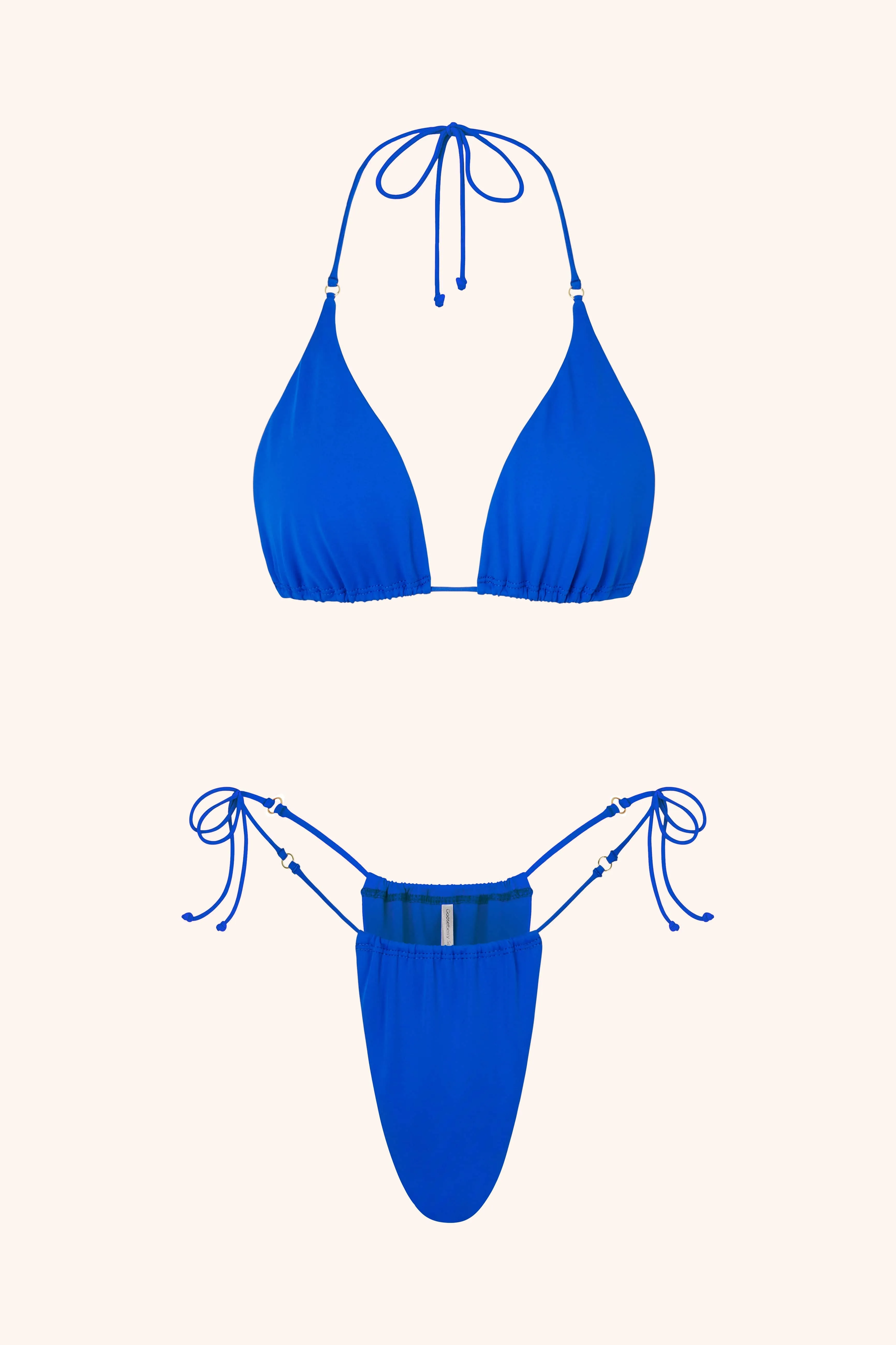 Side Tie Bikini Briefs Plum