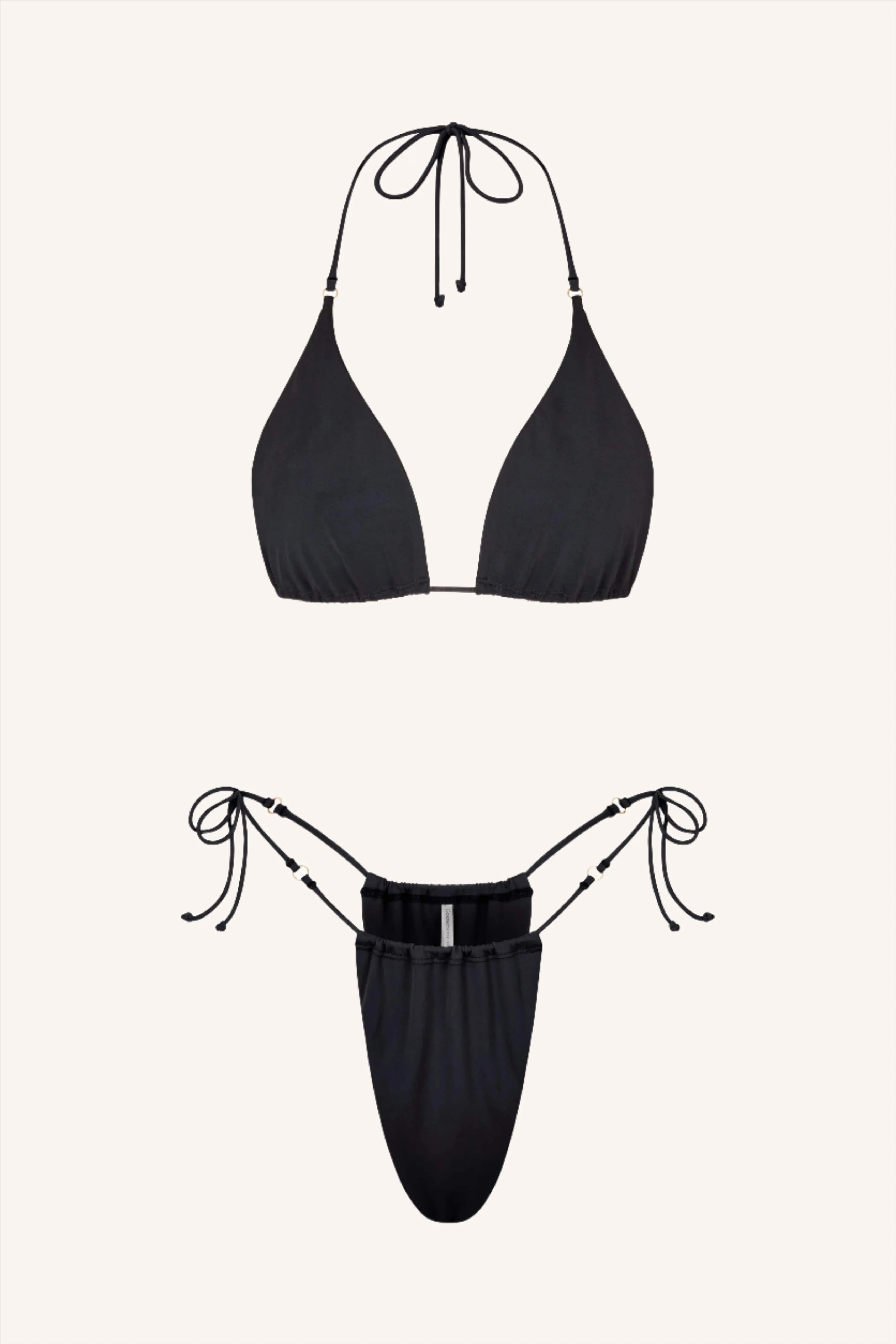 Side Tie Bikini Briefs Plum