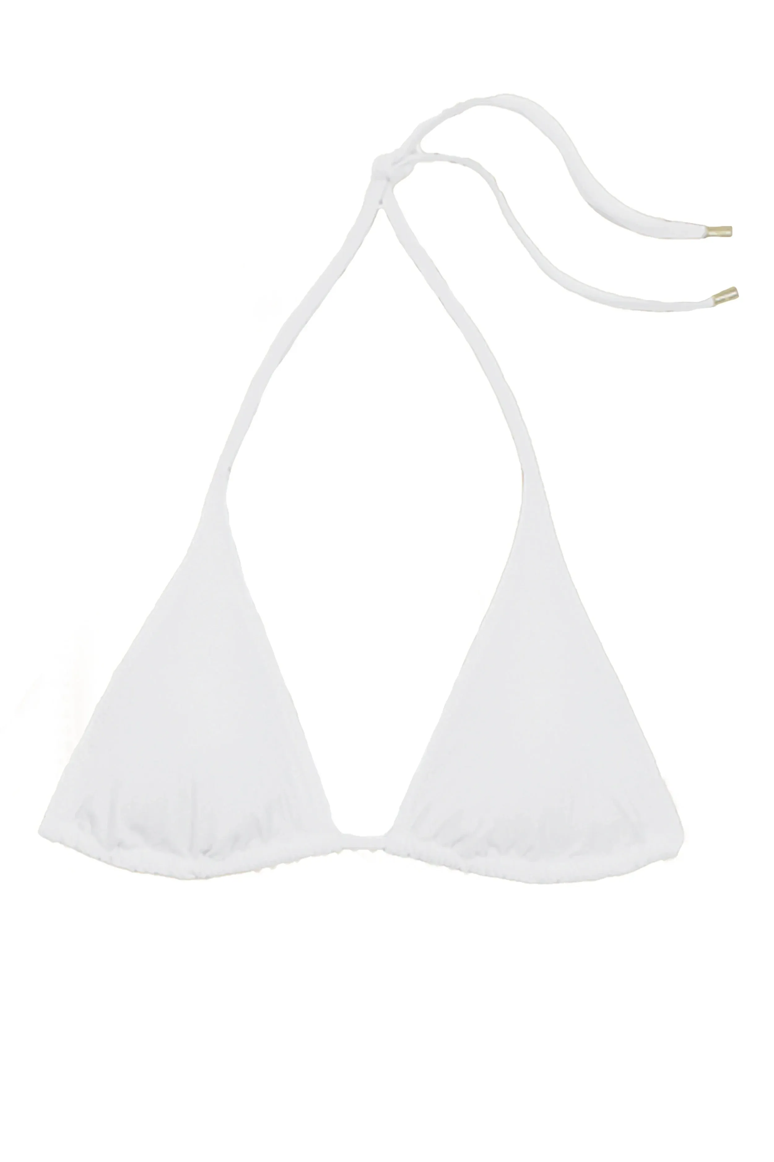String Bikini Top  |  Textured White