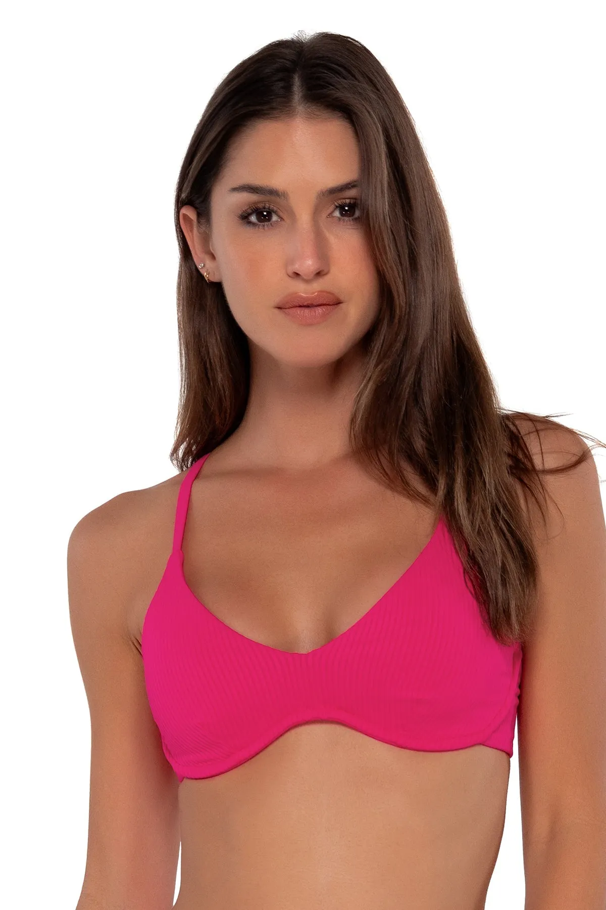 Sunsets Begonia Sandbar Rib Brooke U-Wire Top