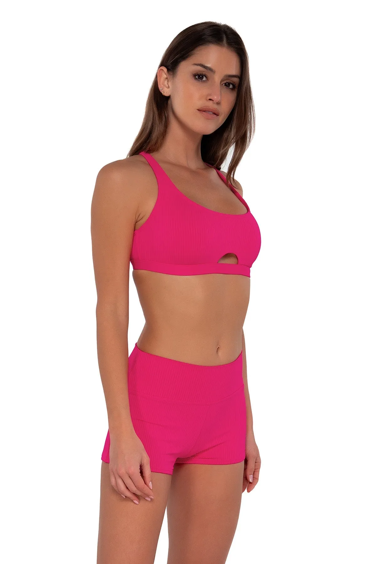 Sunsets Begonia Sandbar Rib Kinsley Swim Short