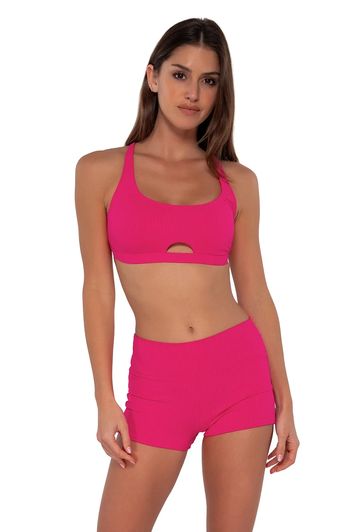 Sunsets Begonia Sandbar Rib Kinsley Swim Short