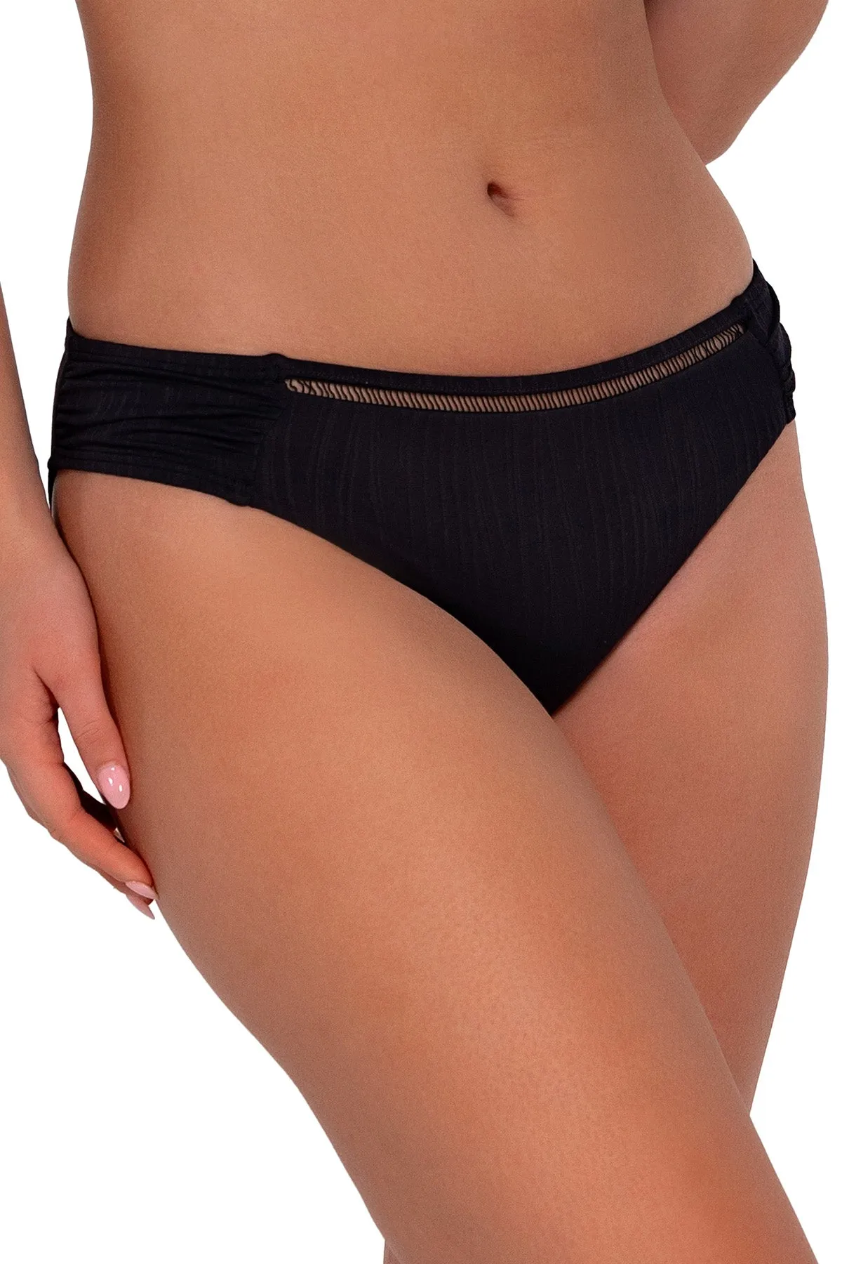 Sunsets Black Seagrass Texture Audra Hipster Bottom