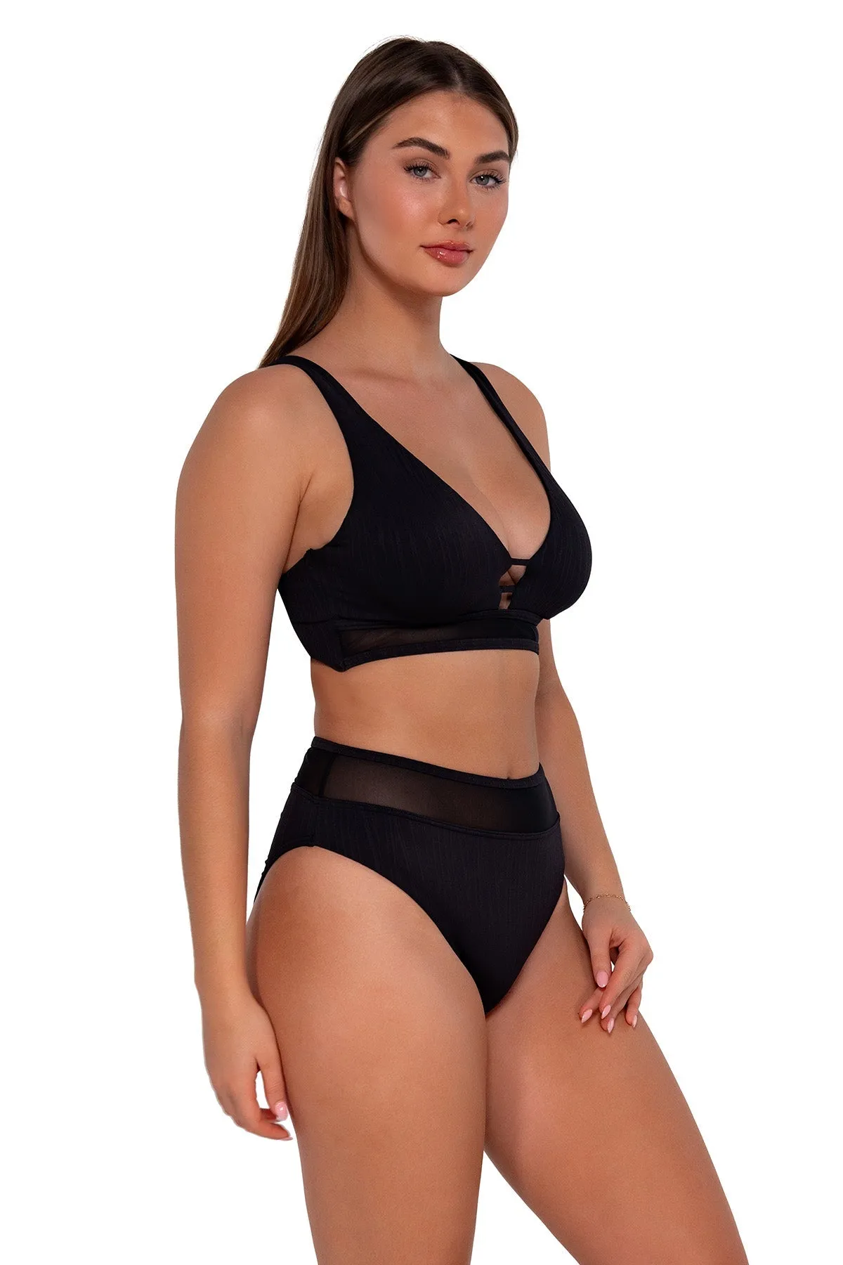 Sunsets Black Seagrass Texture Danica Top