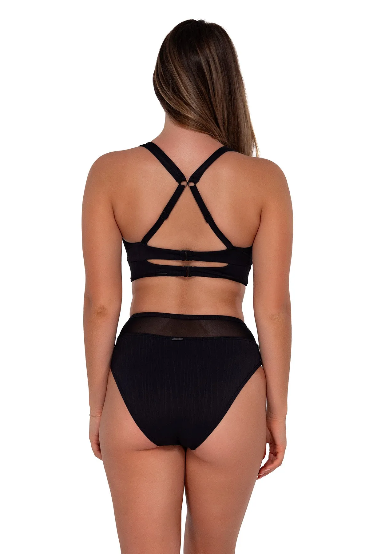 Sunsets Black Seagrass Texture Danica Top