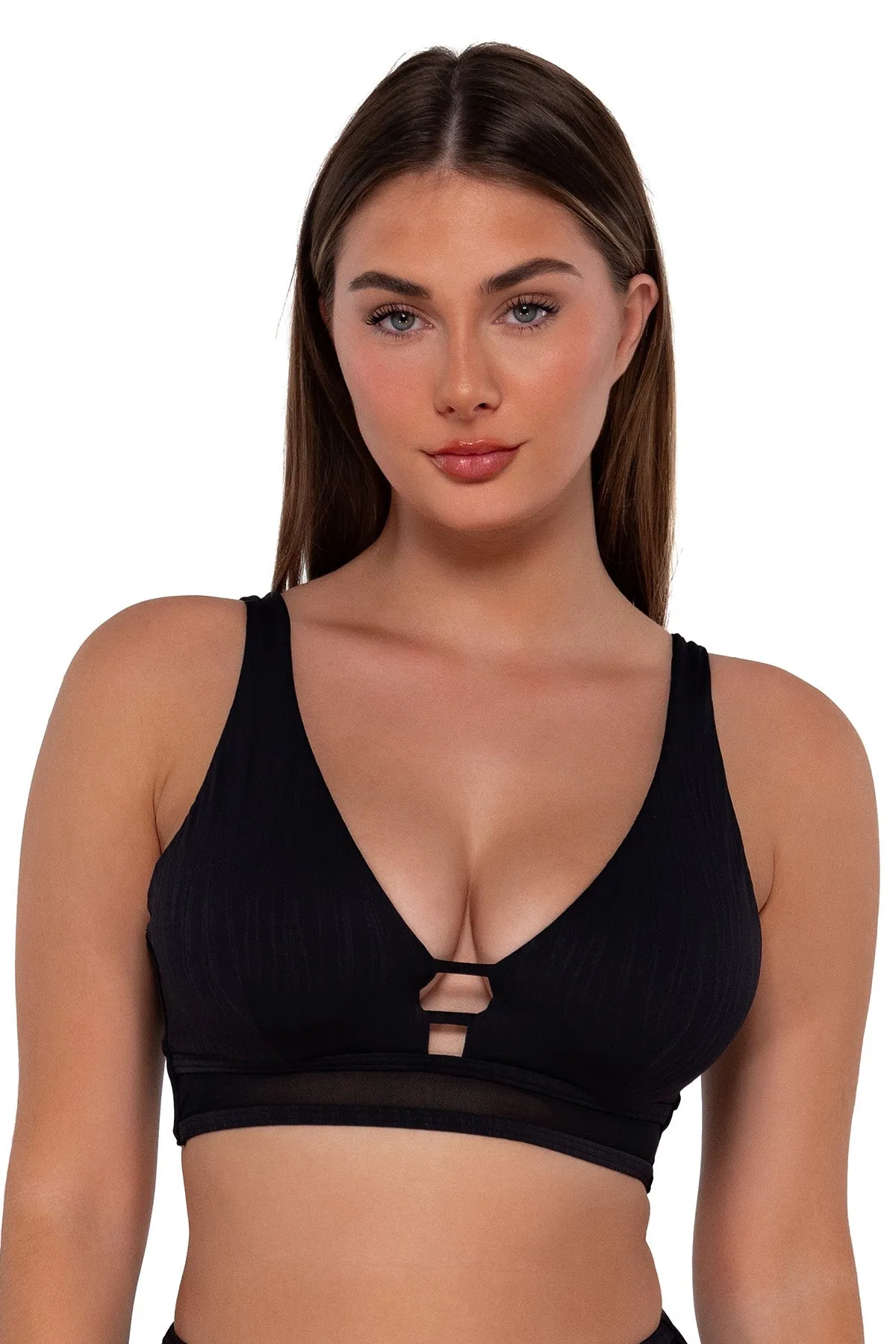 Sunsets Black Seagrass Texture Danica Top