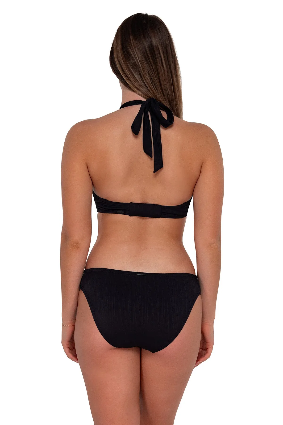 Sunsets Black Seagrass Texture Vienna V-Wire Top