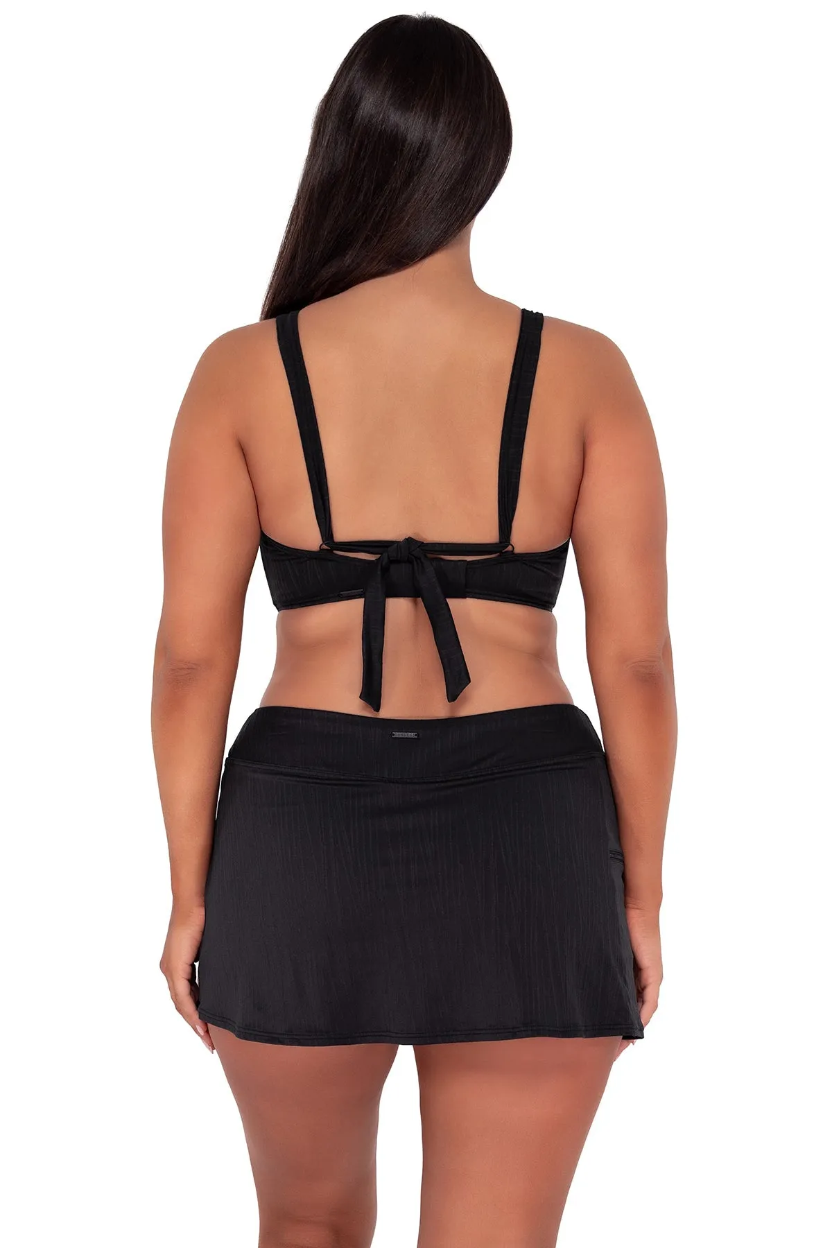 Sunsets Black Seagrass Texture Vienna V-Wire Top