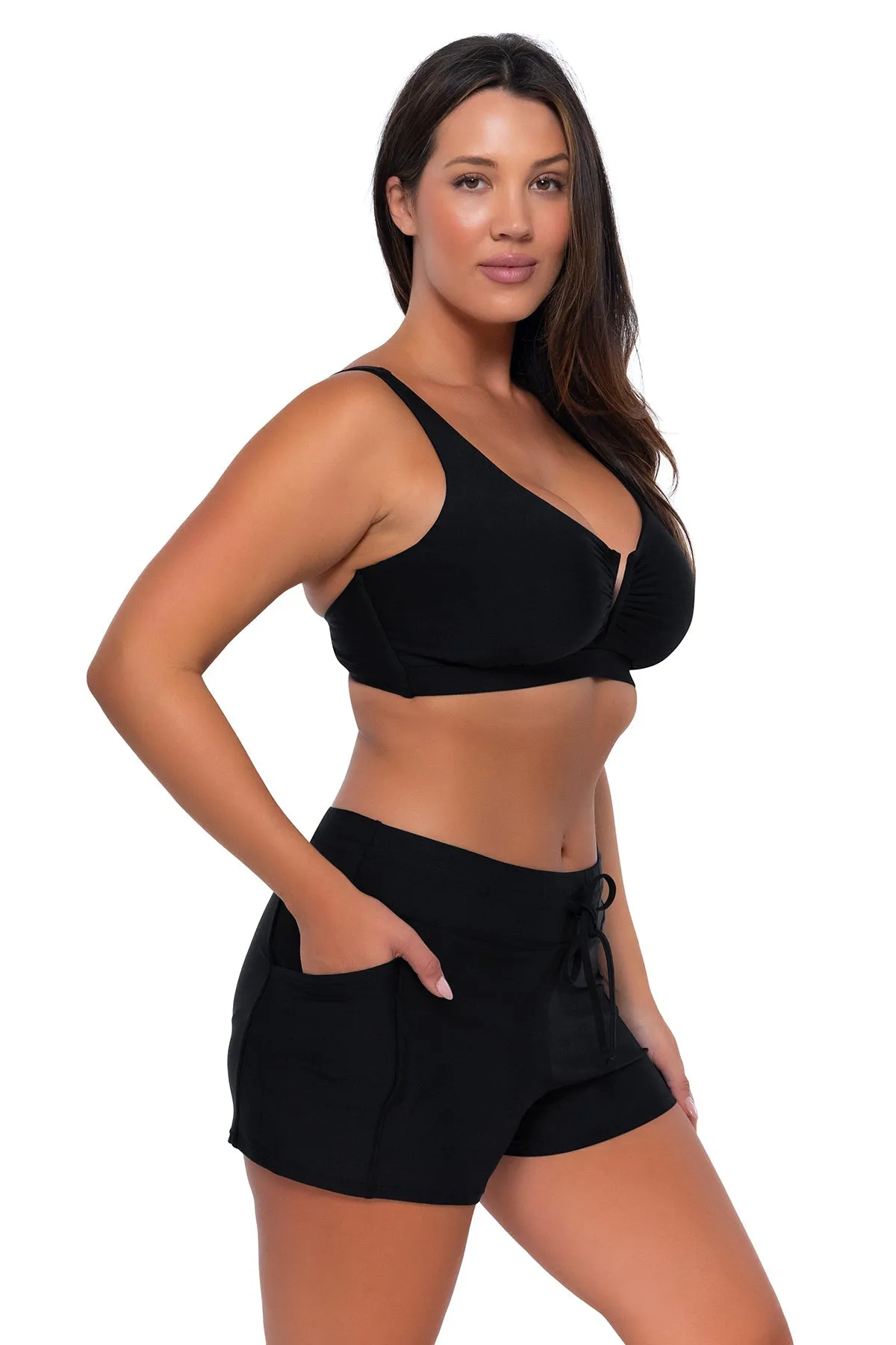 Sunsets Black Vienna V-Wire Top