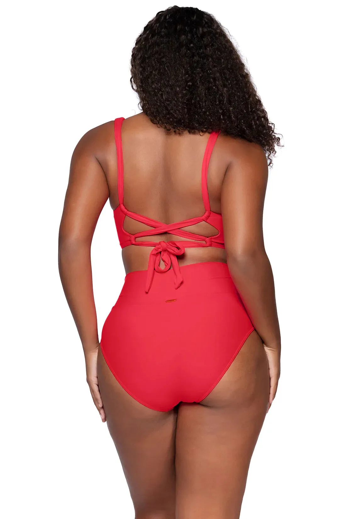 Sunsets Geranium Hannah High Waist Bottom