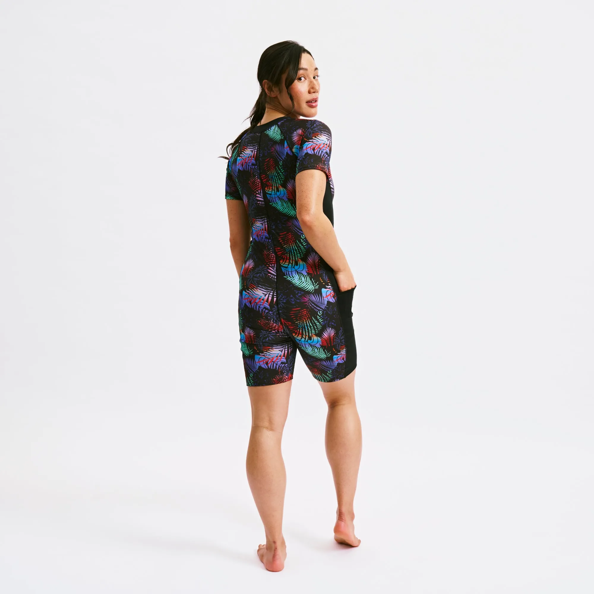Swim 6" Unisuit - Palm Dreams