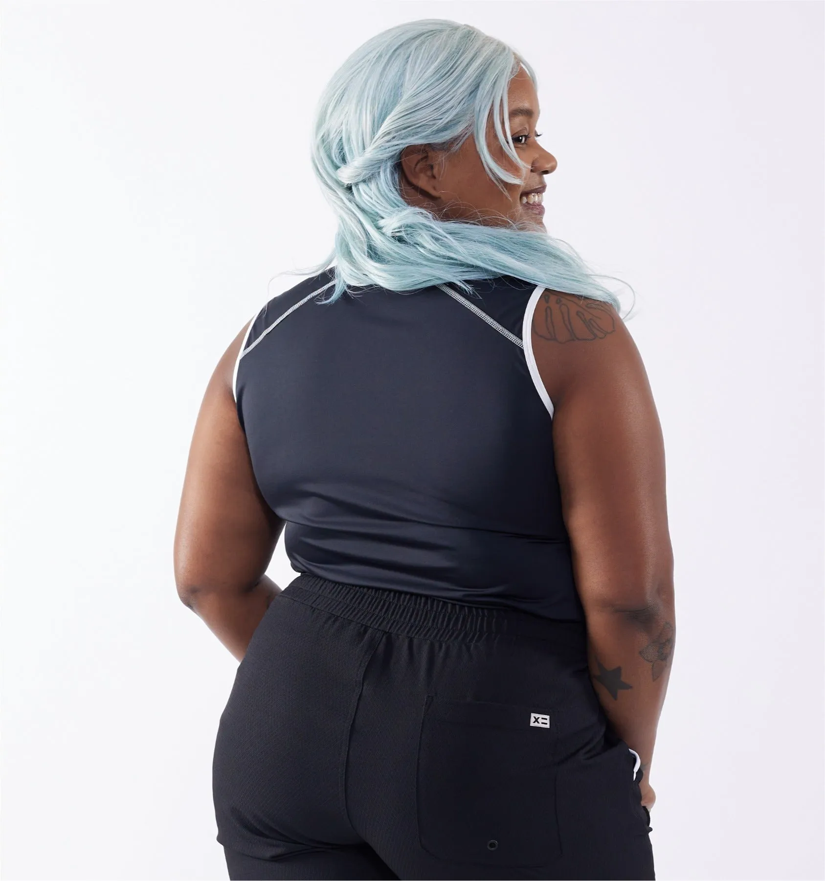 Swim Tank - Black Novelty