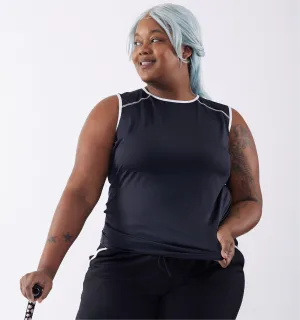 Swim Tank - Black Novelty