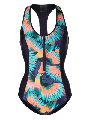 T-Back Scoop One Piece | Tropical