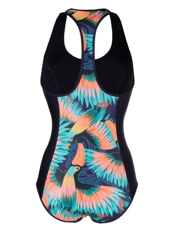 T-Back Scoop One Piece | Tropical