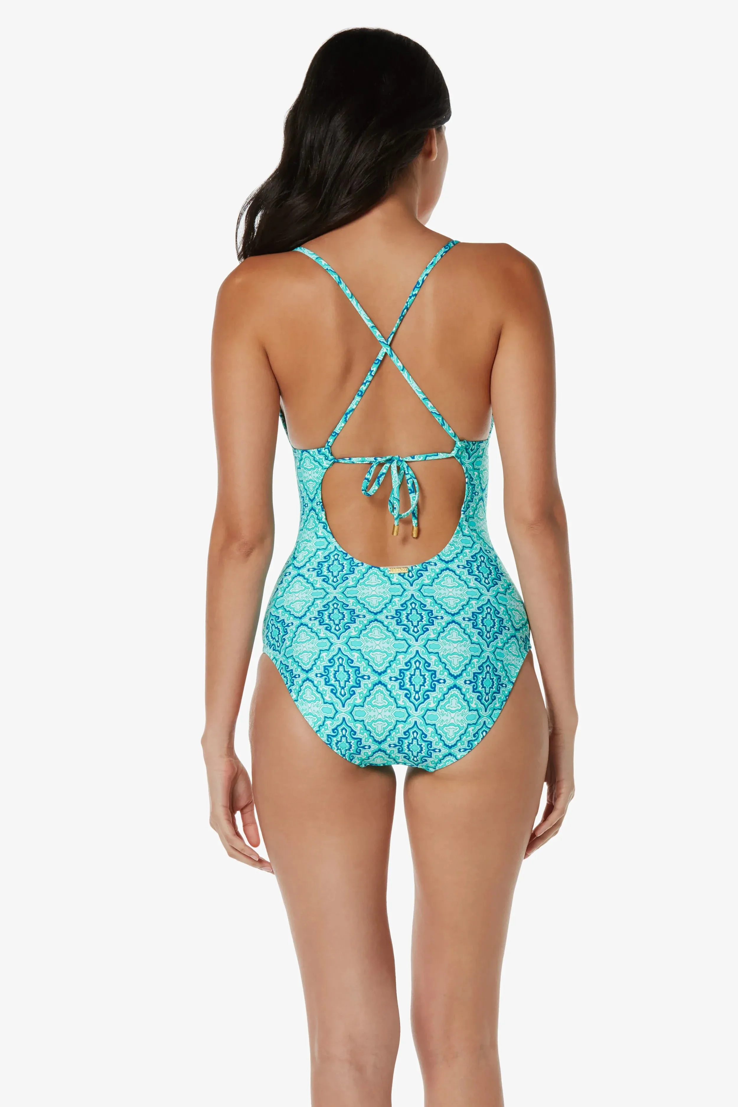 Tie Back One-Piece  |  Marbella Tile