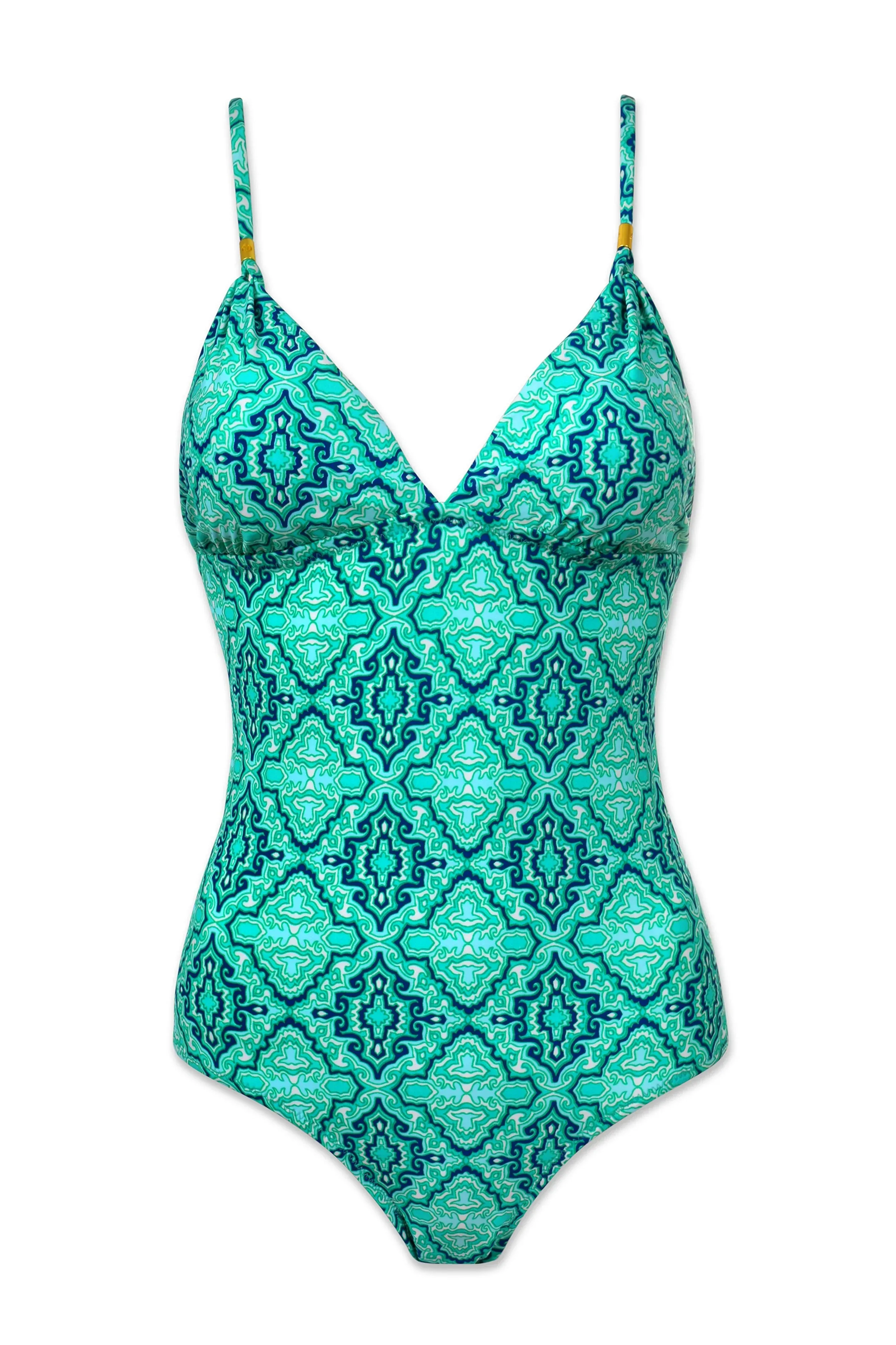 Tie Back One-Piece  |  Marbella Tile