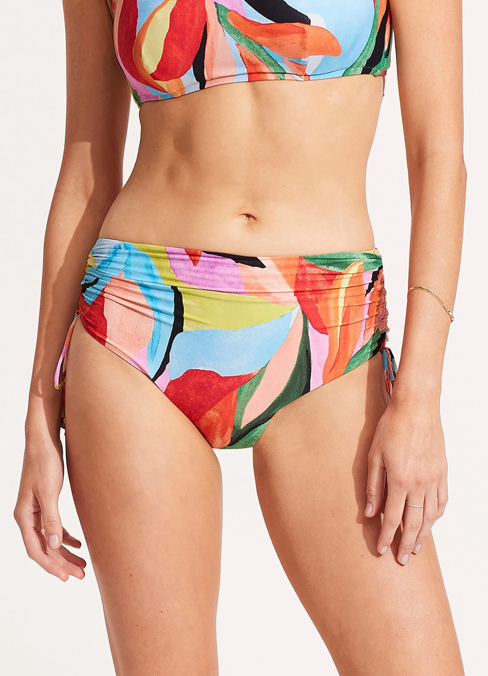 Tropfest Drawstring Hipster - Aquamarine