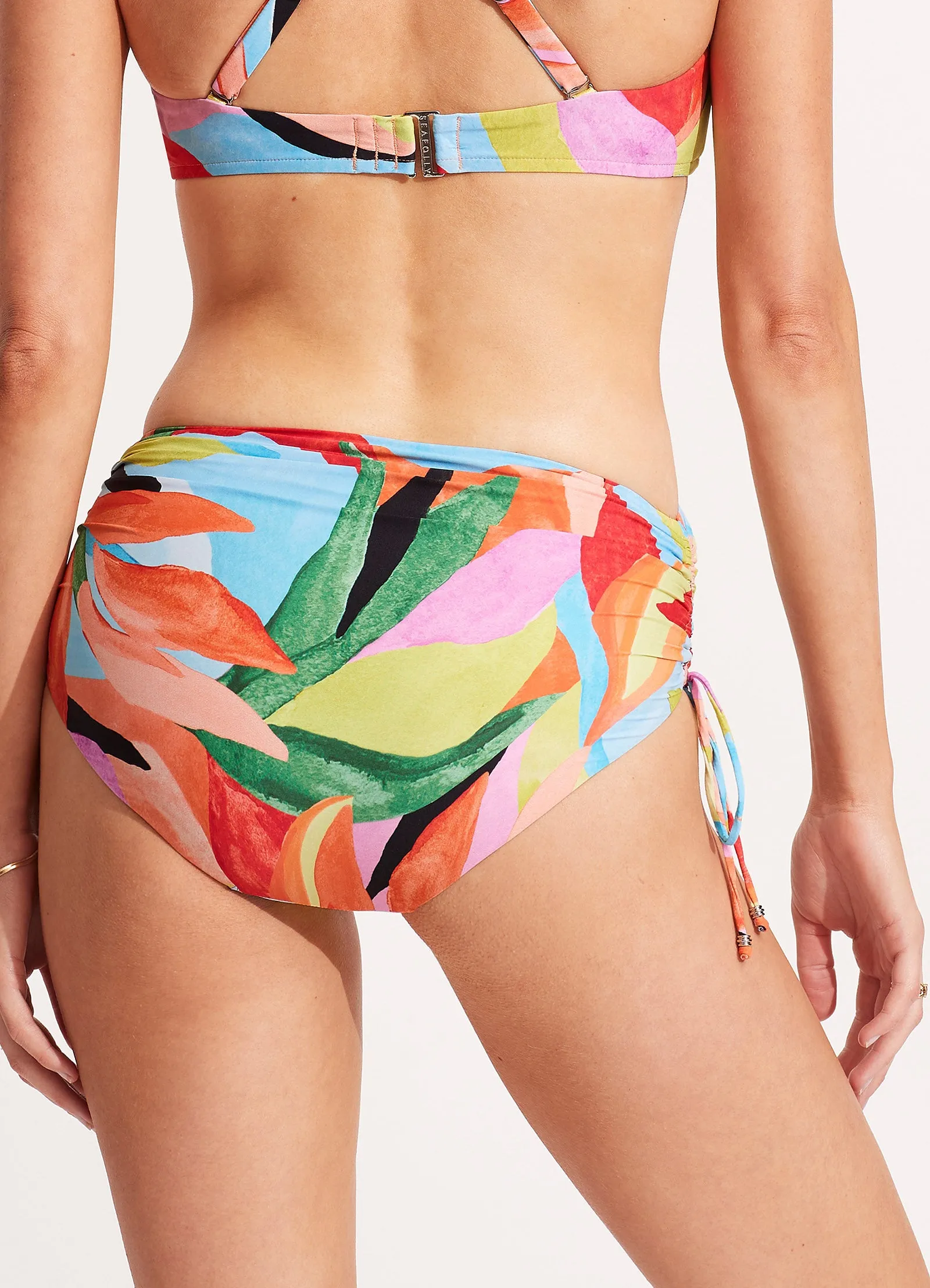 Tropfest Drawstring Hipster - Aquamarine