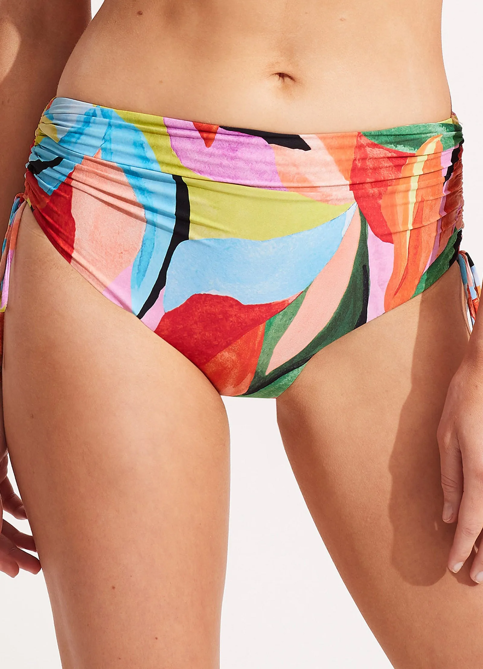 Tropfest Drawstring Hipster - Aquamarine