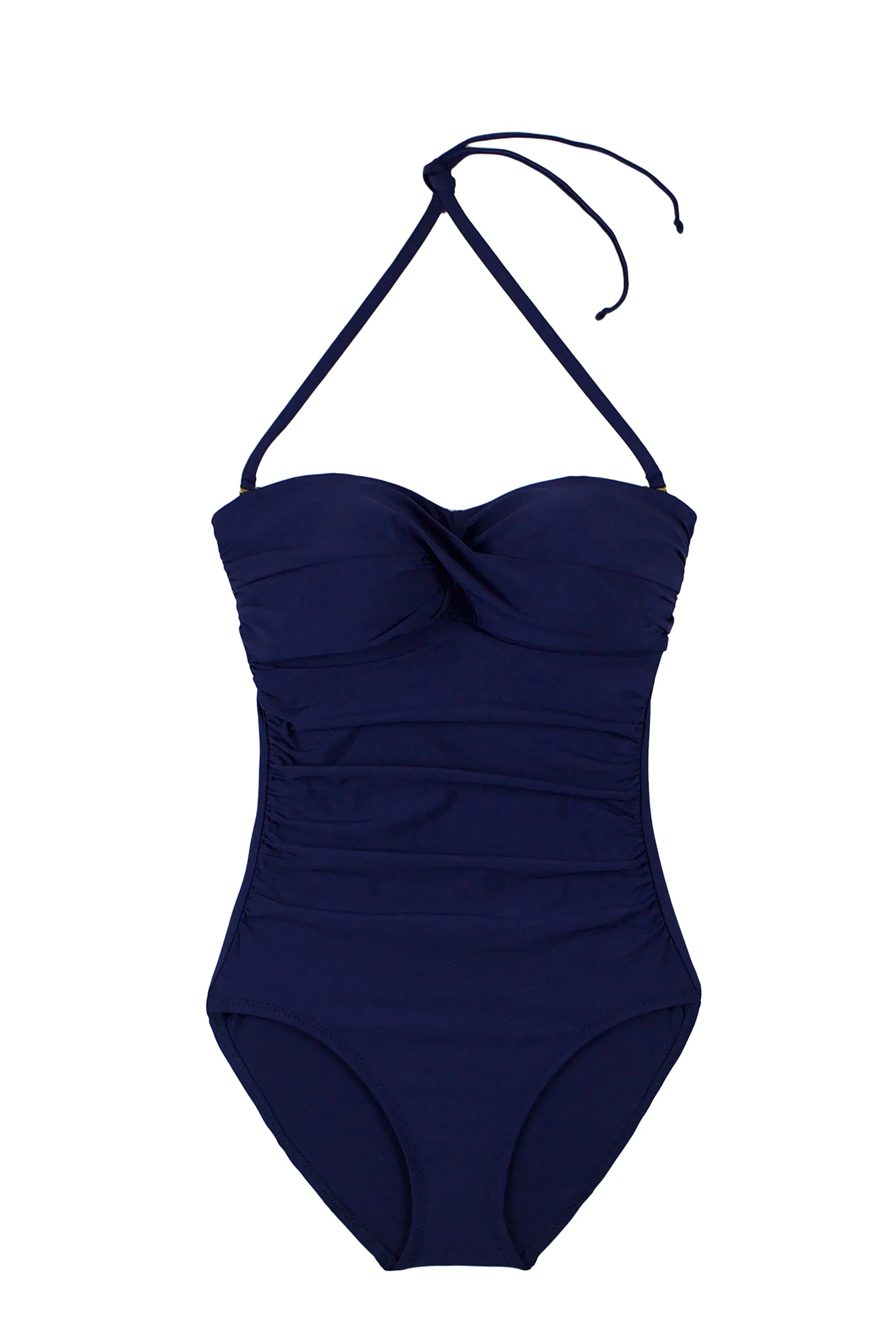 Twist Bandeau One-Piece  |  Navy