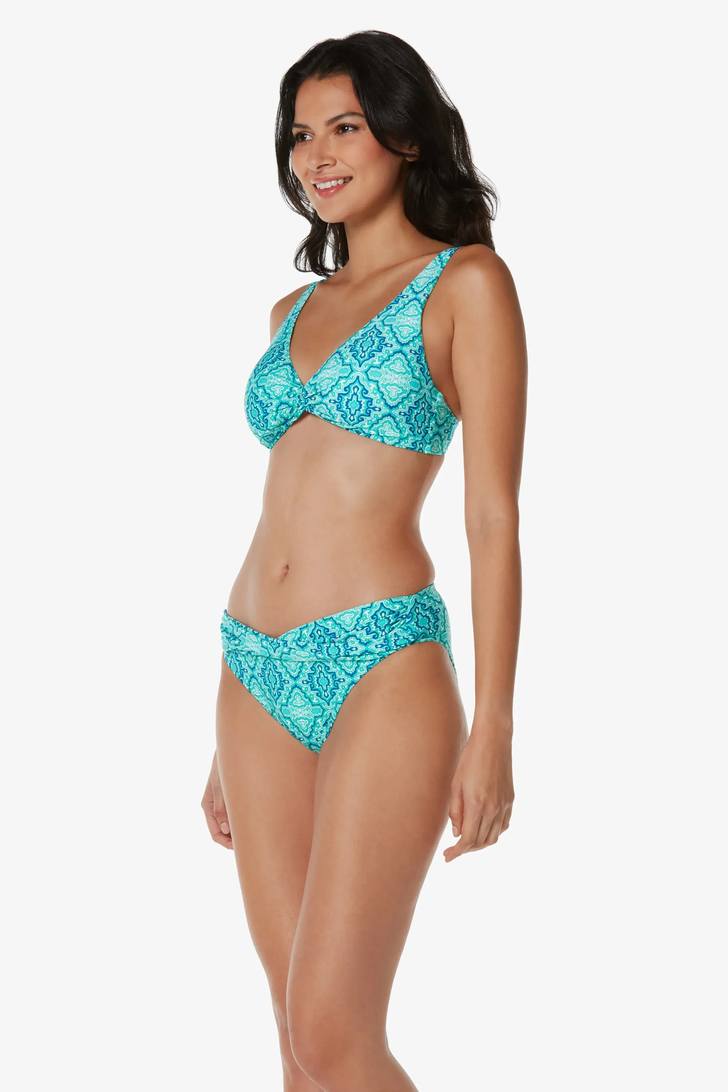 Twist Front Bralette  |  Marbella Tile