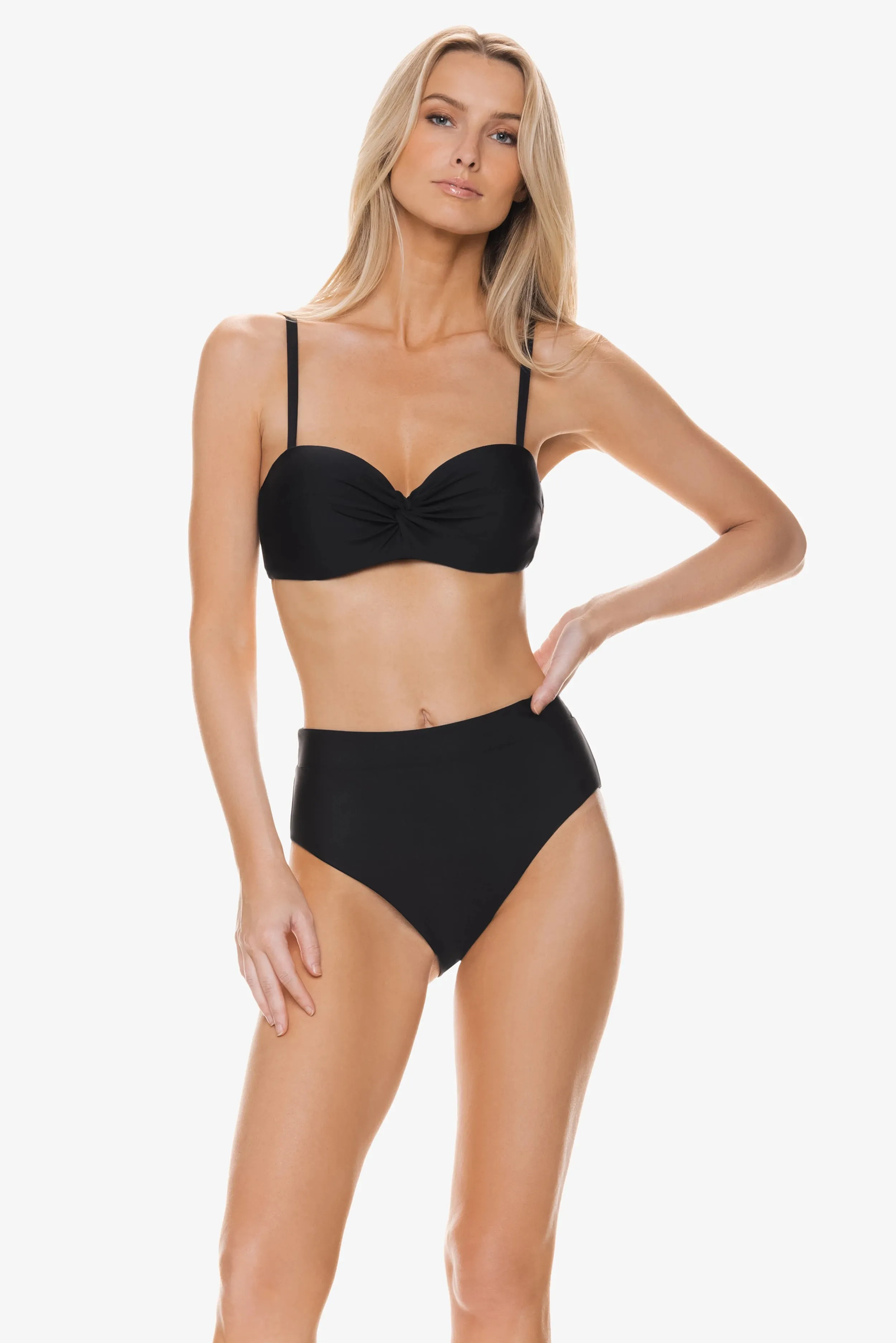 Twist Underwire Bra  |  Black